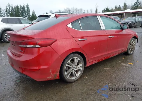 2017 Hyundai Elantra Limited from USA, damaged, VIN 5NPD84LF3HH117703
